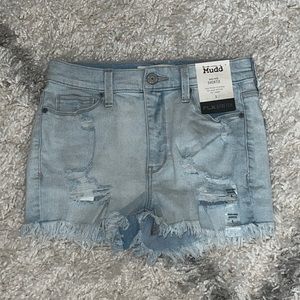 NWT Mudd Ripped Light Wash Jean Shorts Sustainable